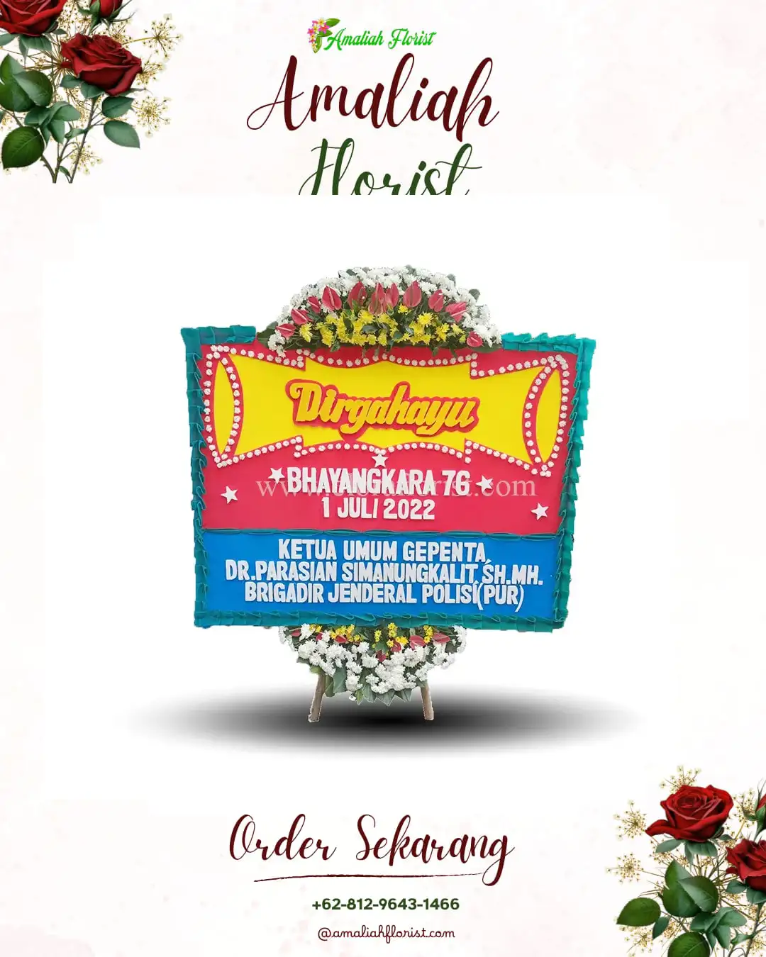 Papan Bunga HUT Ulang Tahun Nias Utara